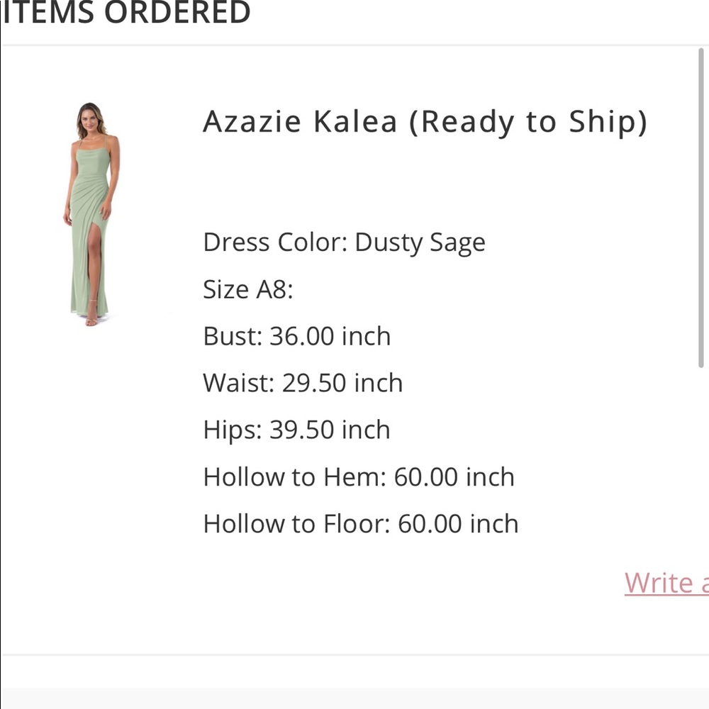 Azazie bridesmaid dress Dusty Sage